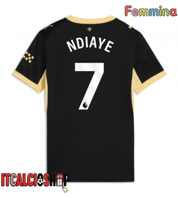 Manchester City Iliman Ndiaye #7 Seconda Maglia Femmina 2026-27 Manica Corta
